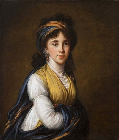 Portrett av grevinne Anna Grigoryevna Belosselsky-Belozersky 1773-1846, 1798. av Elisabeth Louise Vigee Lebrun