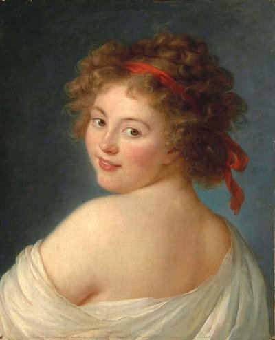 Portrett av grevinne Yekaterina Skavronskaya, født von Engelhardt 1761-1829, 1790. av Elisabeth Louise Vigee Lebrun