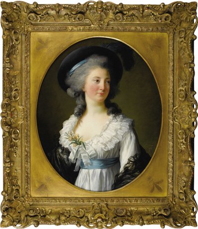 Portrett av Madame de Moreton grevinne av Chabrillan, 1782. av Elisabeth Louise Vigee Lebrun