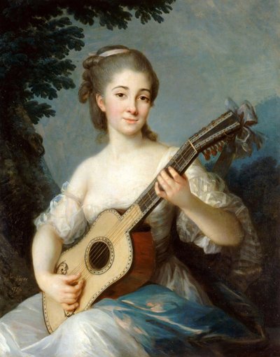 Portrett av Marie-Louise de Robien, 1774. av Elisabeth Louise Vigee Lebrun