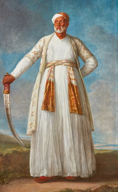 Portrett av Muhammad Dervish Khan, ambassadør til det franske hoffet sendt av Tipu Sultan, 1788. av Elisabeth Louise Vigee Lebrun