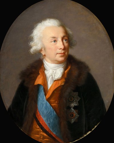 Portrett av grev Ivan Ivanovich Shuvalov 1727-1797, ca. 1796. av Elisabeth Louise Vigee Lebrun