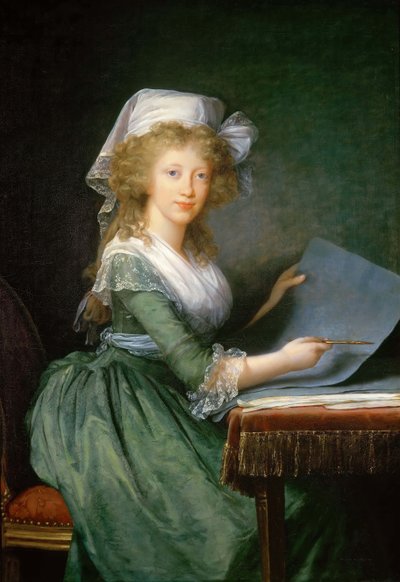 Prinsesse Luisa Maria av Napoli og Sicilia 1773-1802, ca. 1790. av Elisabeth Louise Vigee Lebrun