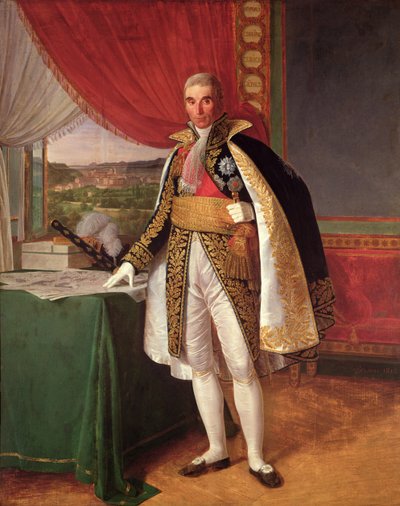 Marshal Andre Massena (1758-1817) Duke of Rivoli, 1814 av Louise Marie Jeanne Hersent