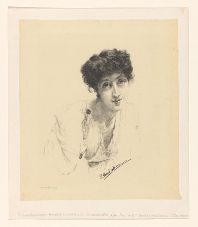 Portrett av Laura Theresa Alma-Tadema av Lourens Alma Tadema