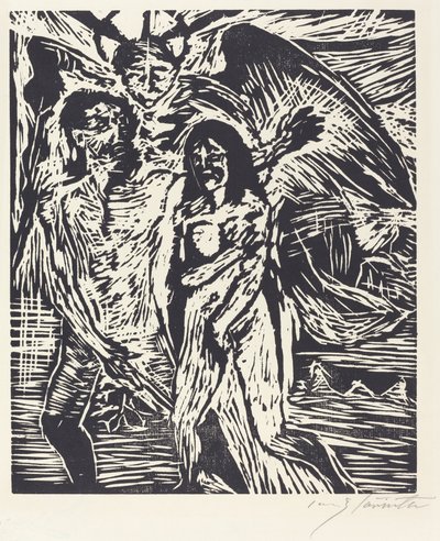 Utvisning fra paradis (utdrivelsen fra paradis) av Lovis Corinth