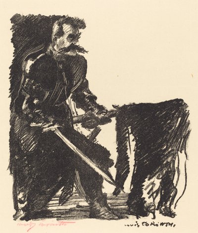 Fanebærer, 1915. av Lovis Corinth
