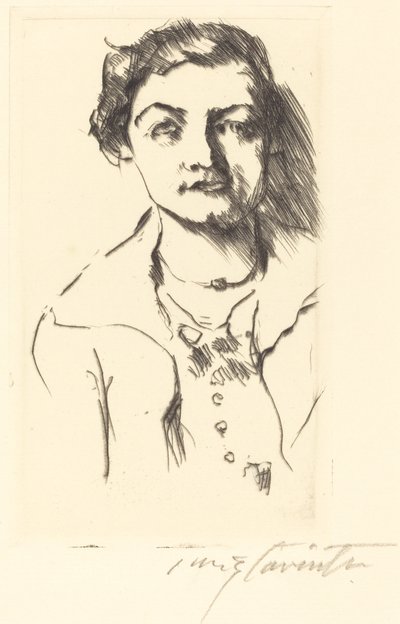 Portrett av en ung kvinne — Anneliese Halbe av Lovis Corinth
