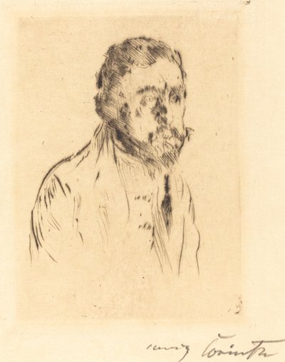 portrettstudie H. St. (Portrettstudie av H. St.) av Lovis Corinth