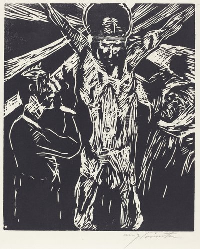 Kristus på korset (Korsfestelsen) av Lovis Corinth