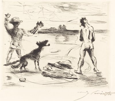 The Gastmahl of Trimalchio: pl. VII (Trimalchios bankett: pl. VII) av Lovis Corinth