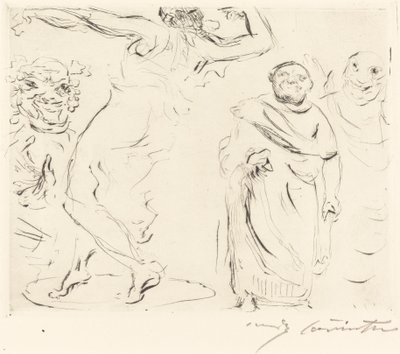 The Gastmahl of Trimalchio: pl. XI Banketten i Trimalchio: pl. XI, 1919. av Lovis Corinth