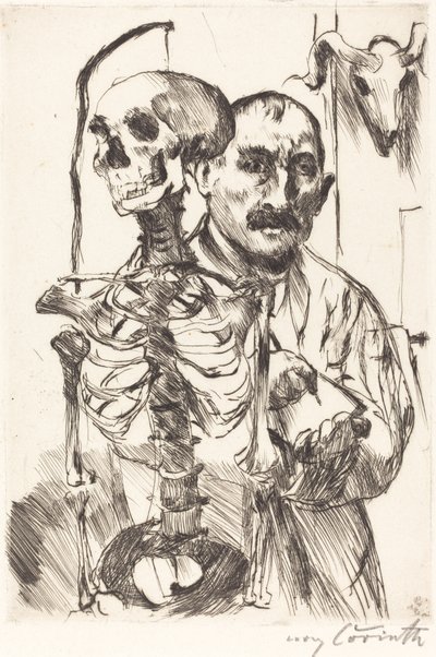 Kunstneren og døden II av Lovis Corinth