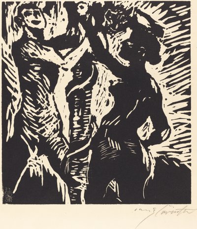 Adam og Evas fall, 1919. av Lovis Corinth