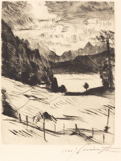 Der Walchensee The Walchensee, 1920. av Lovis Corinth