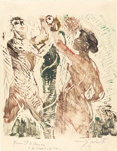 Menneskets fall, 1919. av Lovis Corinth