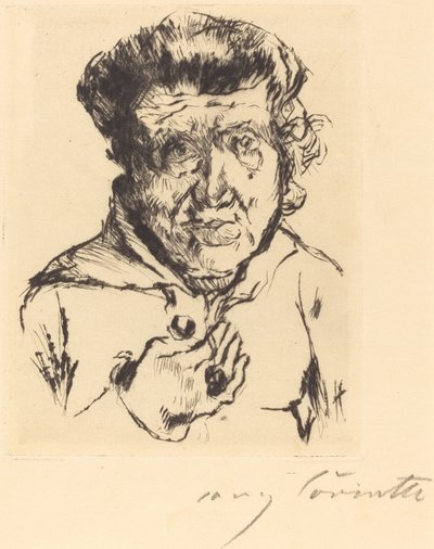 Kunstnerens svigermor av Lovis Corinth