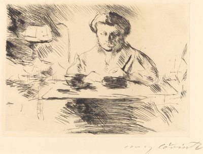 Die Gattin (kunstnerens kone) av Lovis Corinth