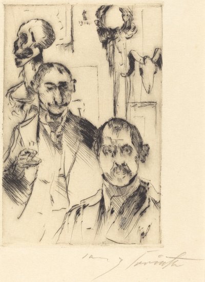 Doppelbildnis mit Skelett Double Portrait with Skeleton, 1916.    1147488   no       norwegian Successfully Translated  Original: A Torso of the Dead Christ Translat: A Torso of the Dead Christ 1297653 no norwegian Successfully Translated Original: Portret av Lovis Corinth