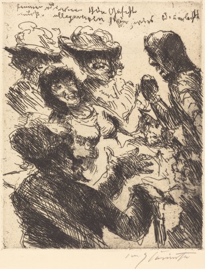 "En pen jentes ansikt er som solskinnet" av Lovis Corinth