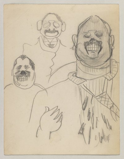 Invitasjonskort til sølvbryllupsmottakelsen til Louis Gessler og kone av Lovis Corinth