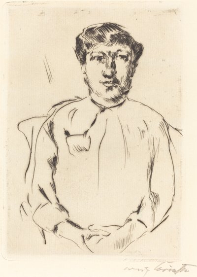 Frauenbildnis (Portrett av en kvinne) av Lovis Corinth