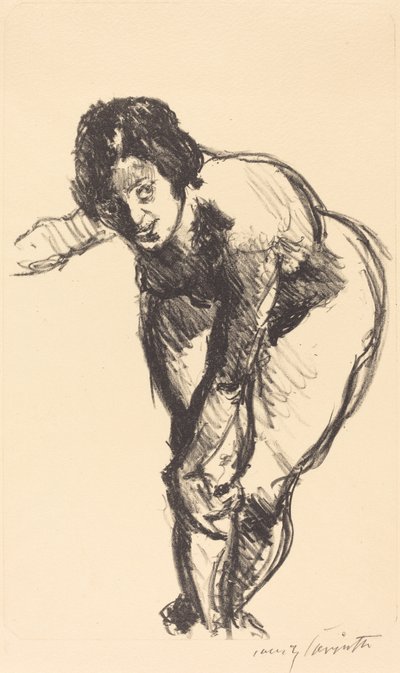 Bøyd naken naken bøyd forover, 1916. av Lovis Corinth