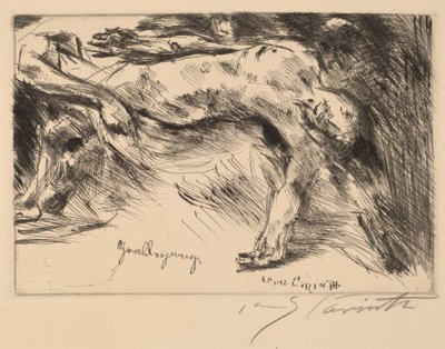 Grablegung begravelse, 1921-1922. av Lovis Corinth
