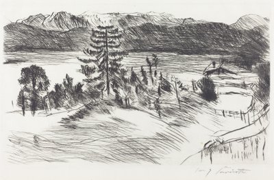 Stort Walchenseelandschaft Stort Walchenseelandskap, 1923. av Lovis Corinth