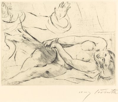 Josef og Potifars kone II av Lovis Corinth