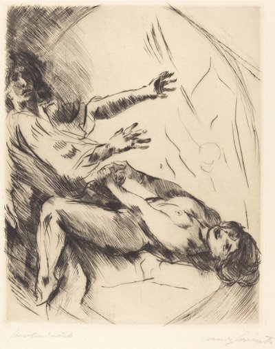 Joseph und Potifars Weib I (Joseph og Potifars kone I) av Lovis Corinth
