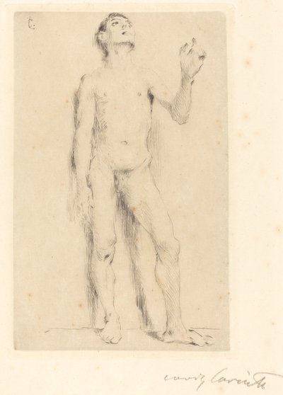 Naken ung mann naken, 1905. av Lovis Corinth