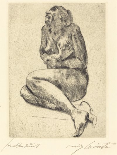 Hukende naken kvinne Hukende naken kvinne, 1914. av Lovis Corinth