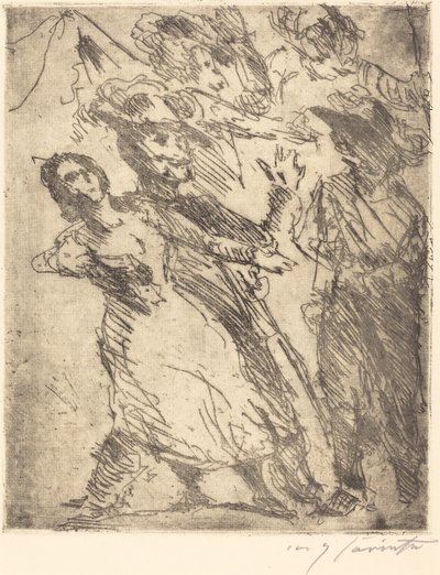 Kavalerer med en kvinne av Lovis Corinth