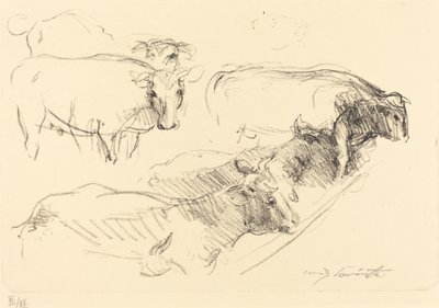 Cows Cows, 1910. av Lovis Corinth