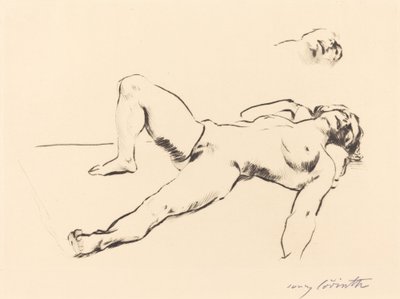 Liggende naken kvinne II av Lovis Corinth