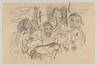 Lovis Corinth og Carl Strathmann av Lovis Corinth