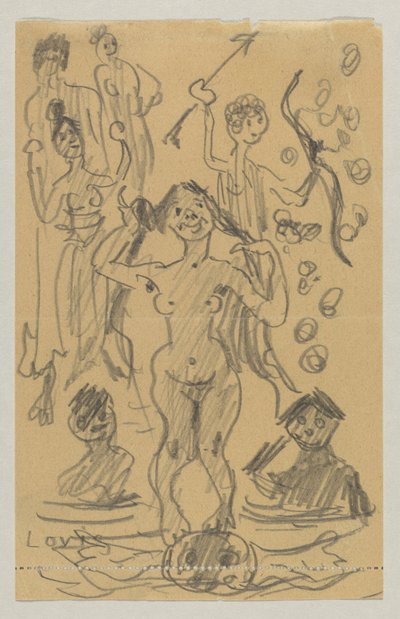 Lovis Corinth og Carl Strathmann av Lovis Corinth