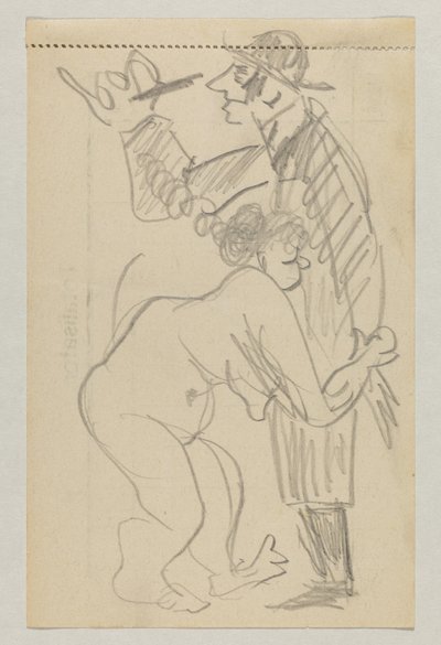 Lovis Corinth og Carl Strathmann av Lovis Corinth