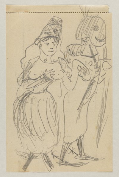 Lovis Corinth og Carl Strathmann av Lovis Corinth