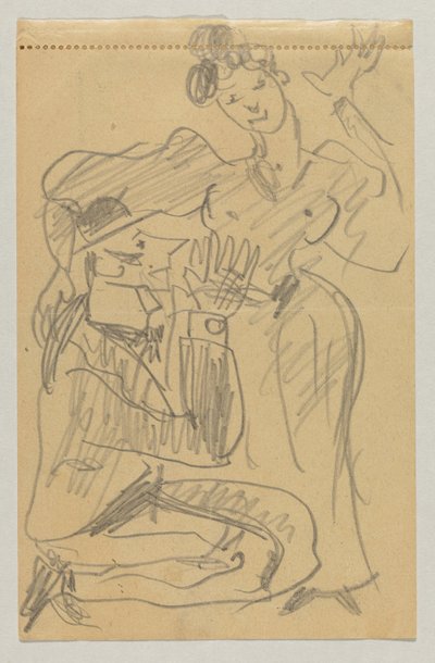Lovis Corinth og Carl Strathmann av Lovis Corinth