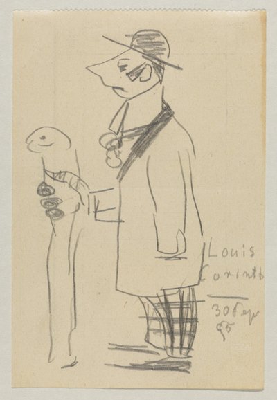 Lovis Corinth og Carl Strathmann av Lovis Corinth