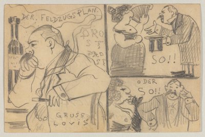 Lovis Corinth til Carl Strathmann: postkort, poststemplet 12. desember 1898 av Lovis Corinth