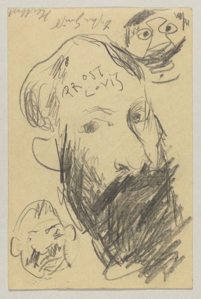 Lovis Corinth til Carl Strathmann: postkort, poststemplet 12. desember 1902 av Lovis Corinth