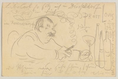 Lovis Corinth til Carl Strathmann: postkort, poststemplet 13. september 1907 av Lovis Corinth