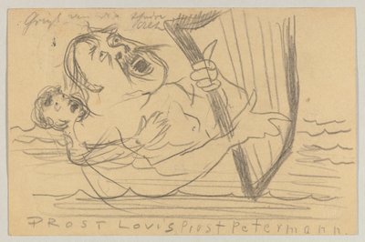 Lovis Corinth til Carl Strathmann: postkort, poststemplet 18. juli 1903 av Lovis Corinth