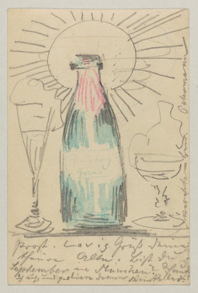 Lovis Corinth til Carl Strathmann: postkort, poststemplet 21. juli 1902 av Lovis Corinth