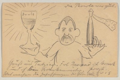 Lovis Corinth til Carl Strathmann: postkort, poststemplet 22. september 1902 av Lovis Corinth