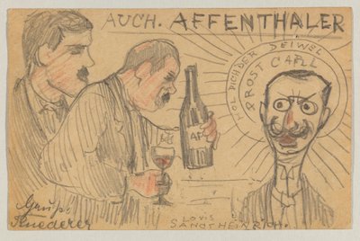 Lovis Corinth til Carl Strathmann: postkort, poststemplet 28. september 1896 av Lovis Corinth
