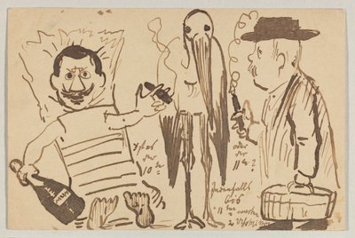 Lovis Corinth til Carl Strathmann: postkort, poststemplet 3. september 1902 av Lovis Corinth